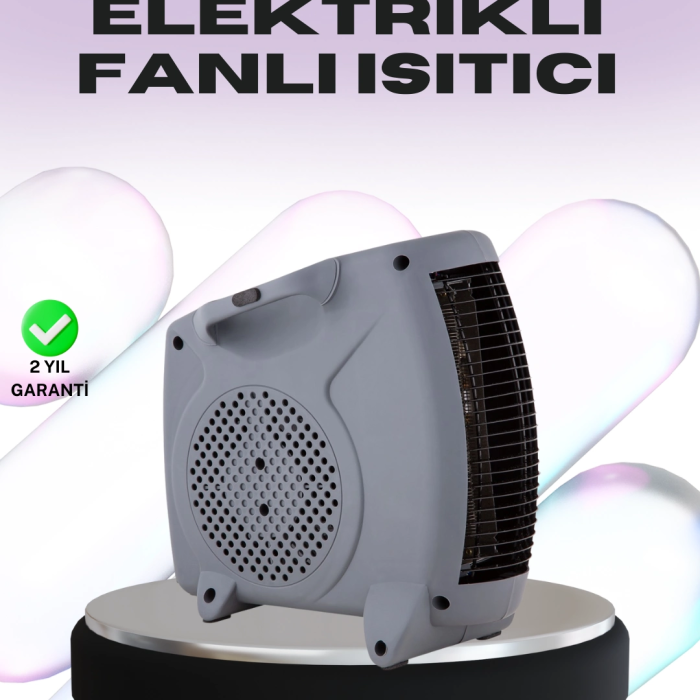 Taşınabilir Fanlı Isıtıcı Elektrikli Termik Korumalı Oda Isıtıcı