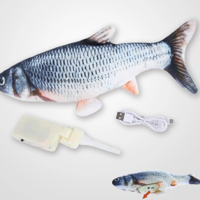 Hareketli Balık Kedi Oyuncağı Şarjlı