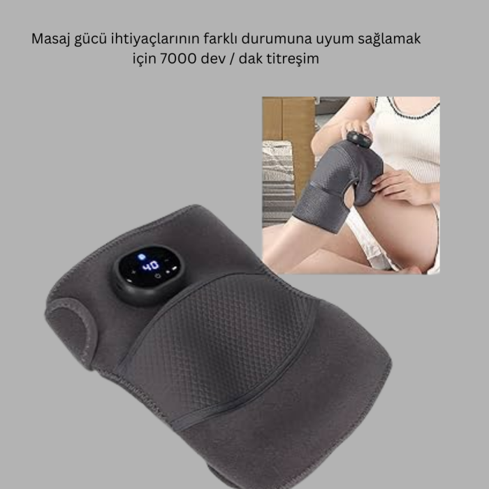 3 Seviyeli Titreşimli Isıtmalı Diz Bakım Masaj Cihazı