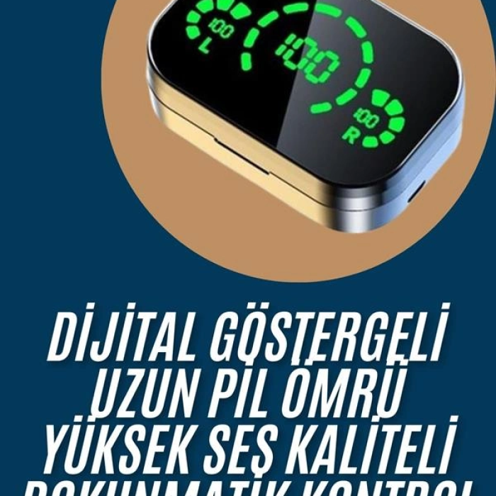 2025 Model Bluetooth Kulaklık Telefon Şarj Edebilen Çağrı Cevaplama Dijital Göstergeli