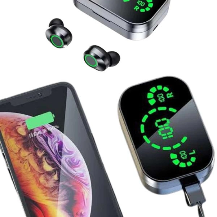 2025 Model Bluetooth Kulaklık Telefon Şarj Edebilen Çağrı Cevaplama Dijital Göstergeli