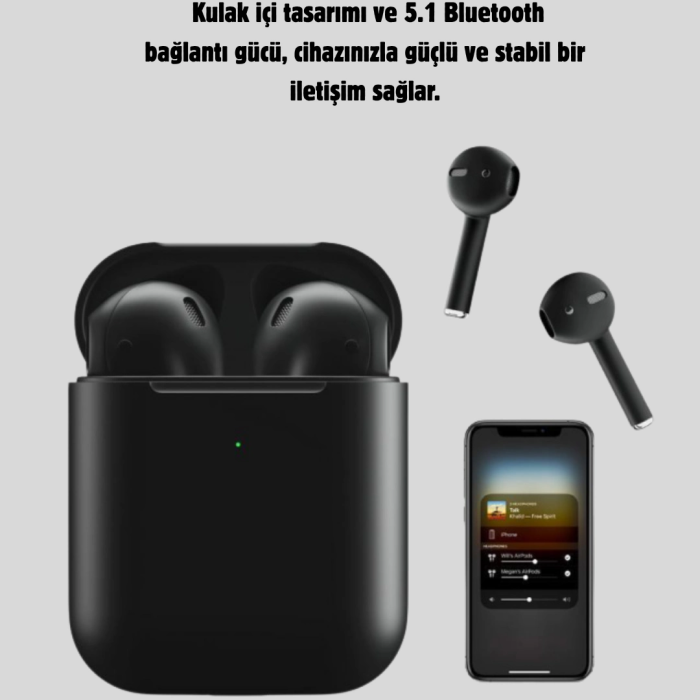Tws Pro 5 Kablosuz Kulaklık – Bluetooth 5.1, Gürültü Engelleme, Uzun Pil Ömrü
