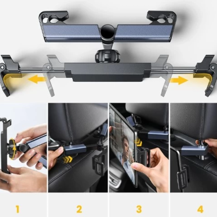 Pratik Koltuk Arkası Ayarlanabilir Tablet Telefon Tutucu