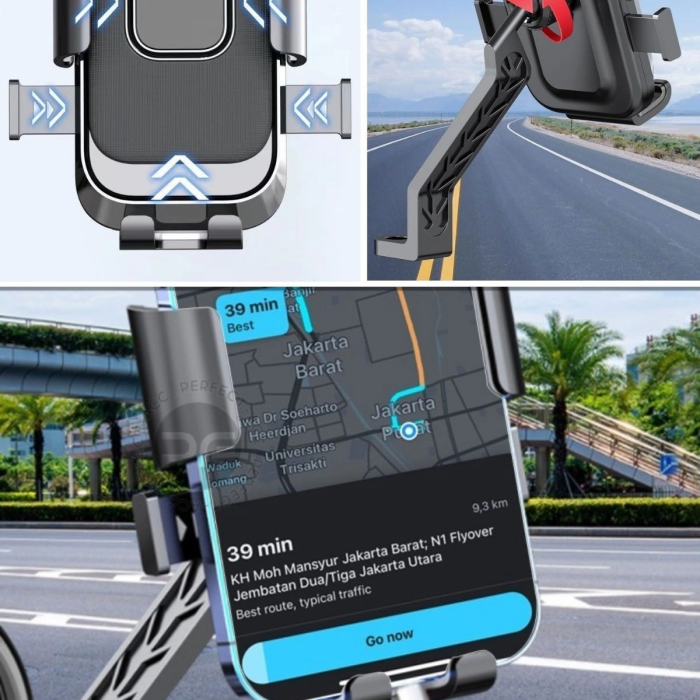 Motor,motosiklet,bisiklet ,scooter İçin 360 Derece Dönebilen Dikiz Aynası Versiyonu Telefon Tutucu Aparat