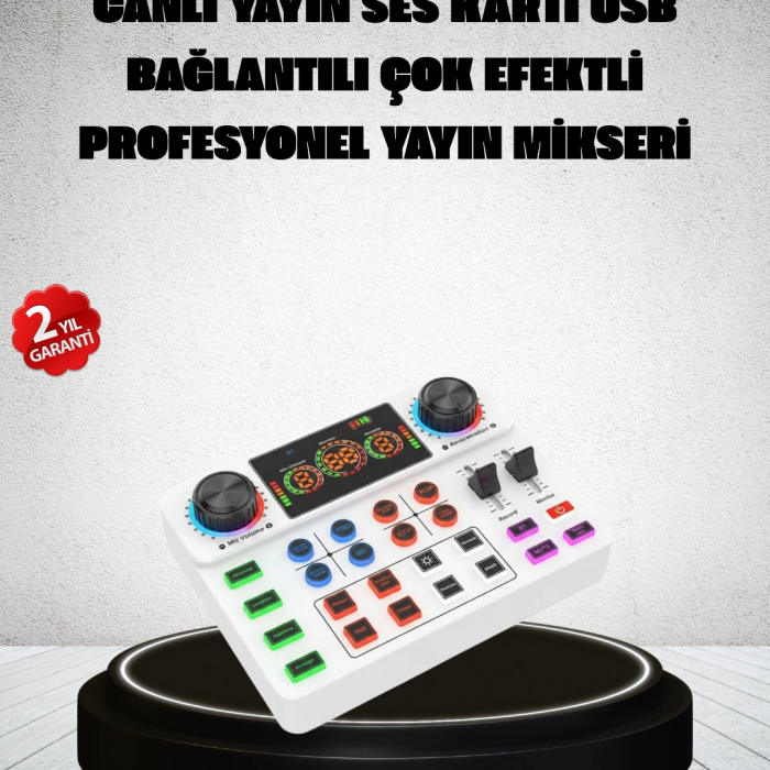 Canlı Yayın Ve Karaoke İçin Profesyonel Ses Kartı Bluetooth Destekli