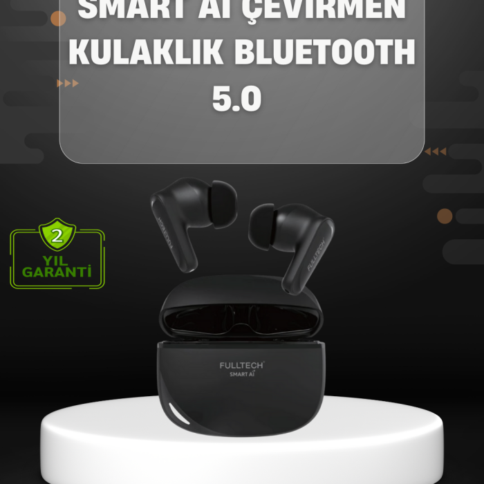 Yapay Zeka Destekli Bluetooth Kulaklık Anlık Çeviri ve Gürültü Engelleme