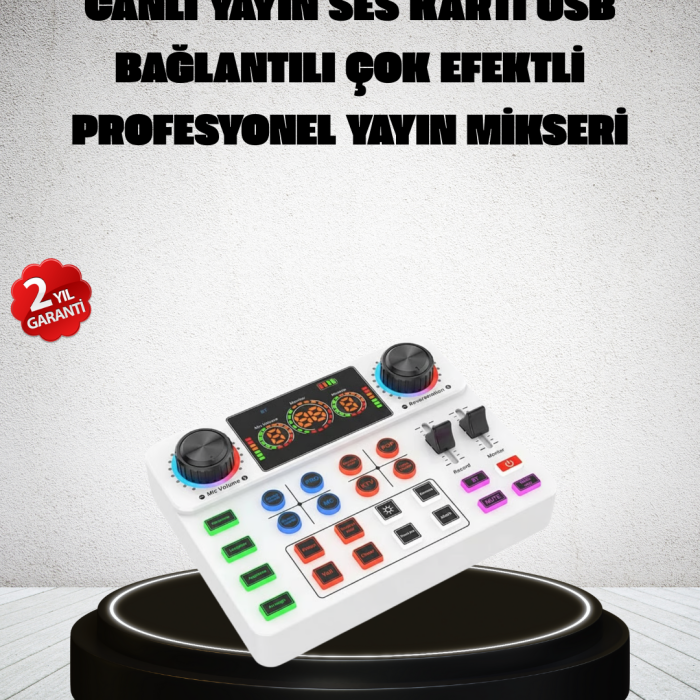 Canlı Yayın ve Karaoke İçin Profesyonel Ses Kartı Bluetooth Destekli