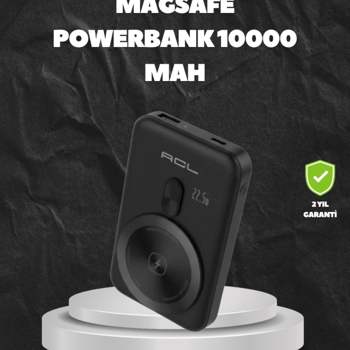 Magsafe Uyumlu Kablosuz Powerbank Taşınabilir Hızlı Şarj