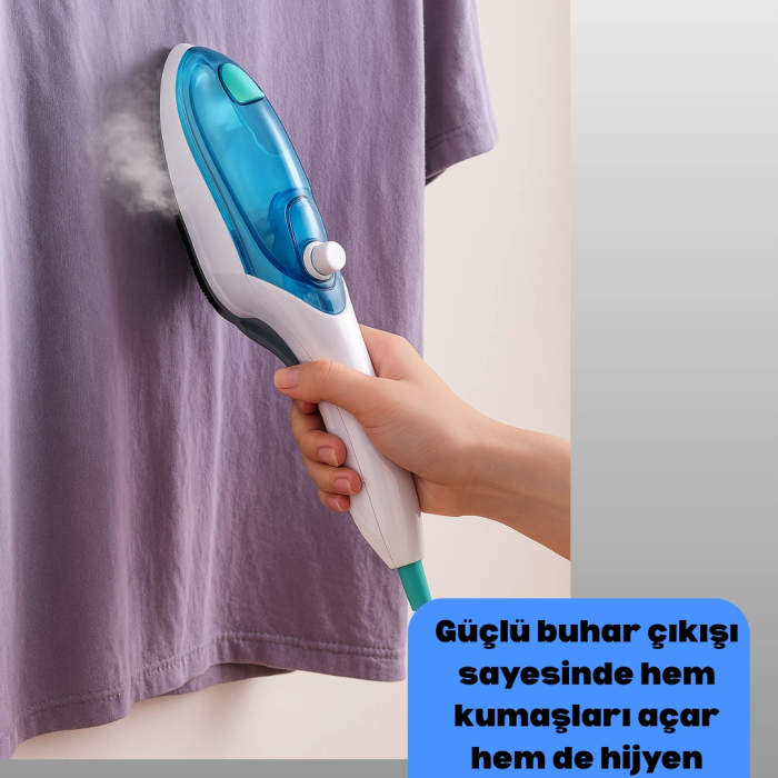 Portatif Buharlı Ütü Pratik Seyahat Tipi Kırışıklık Açıcı