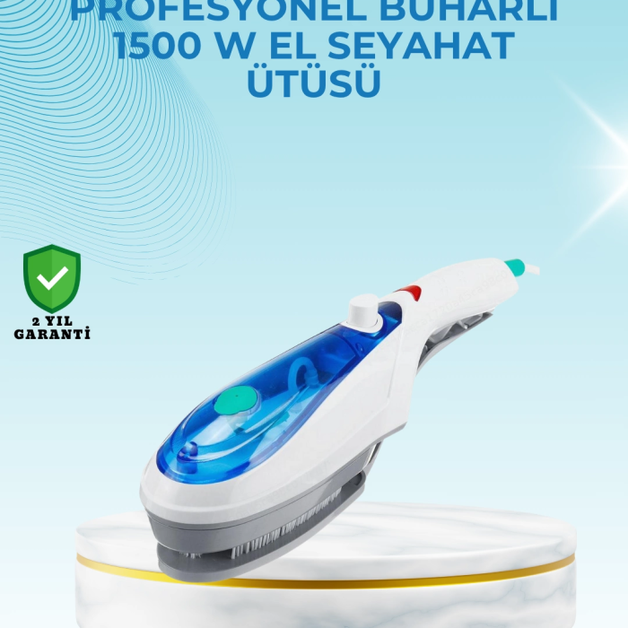 1500w Güçlü Buharlı Ütü | Yanık Riski Olmadan Hızlı Ütüleme