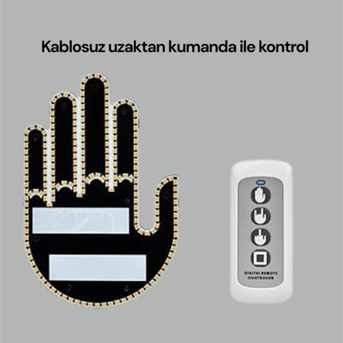 Yüksek Görünürlüklü Otomobil Jest Işığı – 3 Modlu Led Arka Cam Aksesuarı, Pratik Ve Eğlenceli