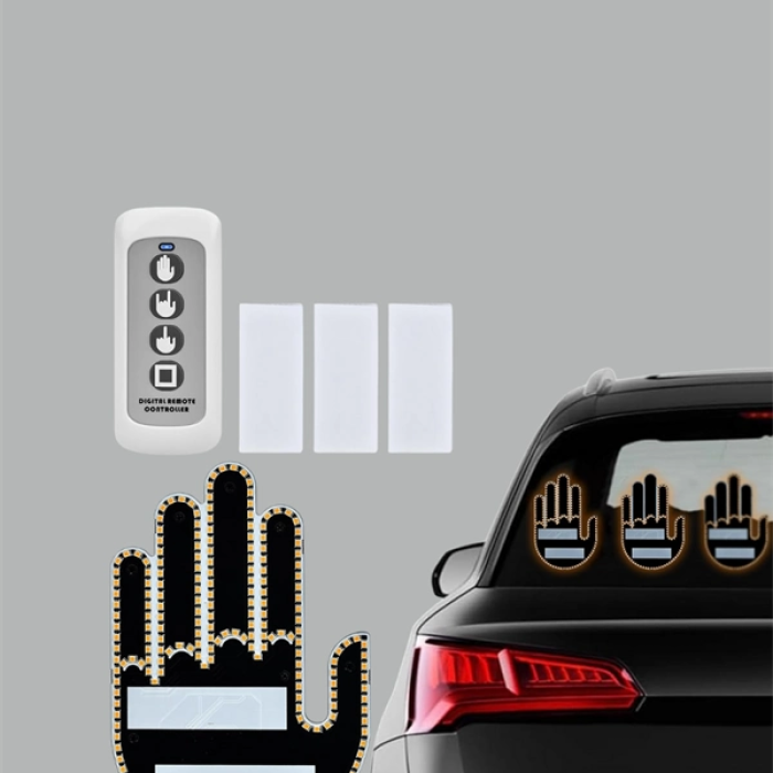 Yüksek Görünürlüklü Otomobil Jest Işığı – 3 Modlu Led Arka Cam Aksesuarı, Pratik Ve Eğlenceli