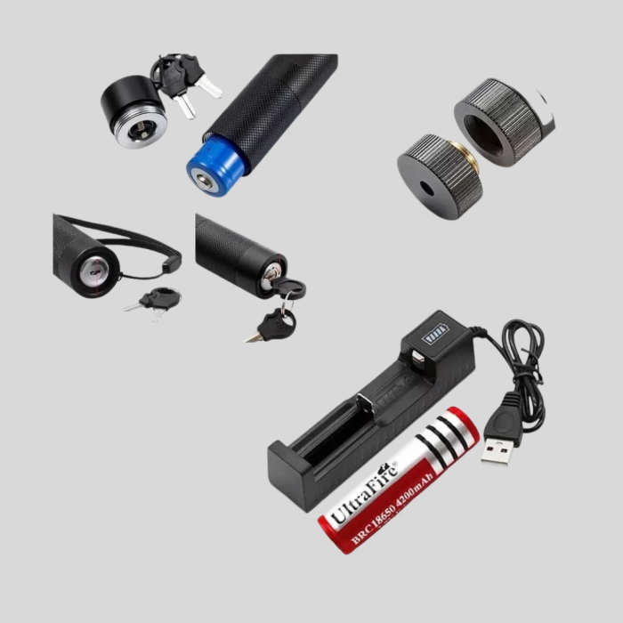 Uzun Mesafe Görünürlüklü Yeşil Lazer Pointer Şarjlı