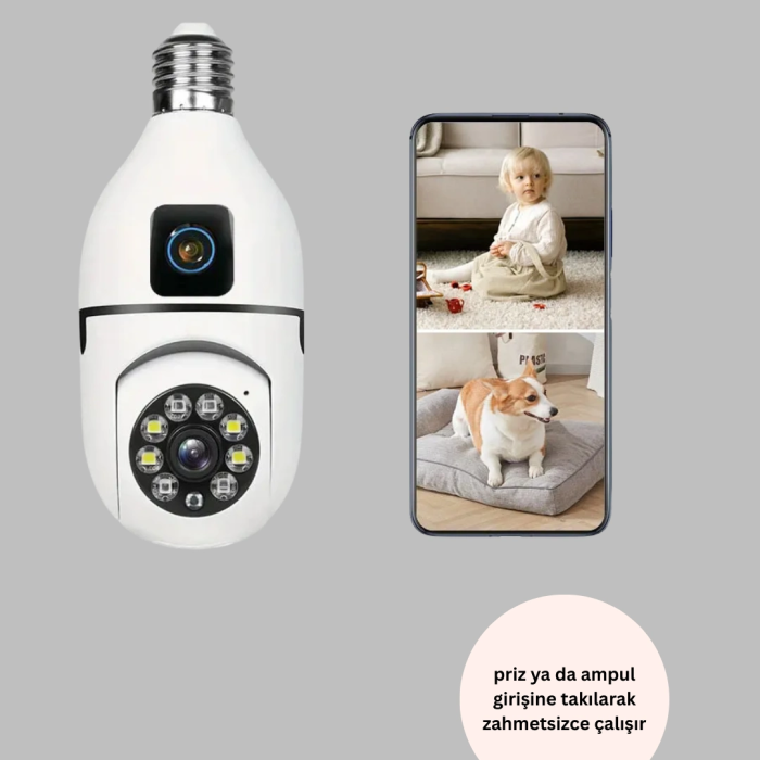 1080p Wifi Ampul Kamerası