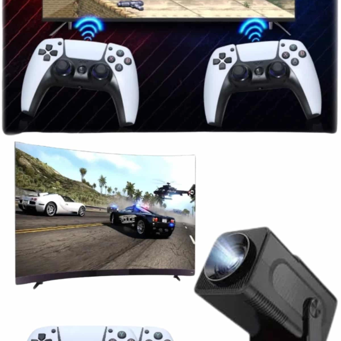 Retro Video Oyunu Konsolu Android Tv El Oyun Konsolu Wıfı Taşınabilir Projeksiyon Cihazı