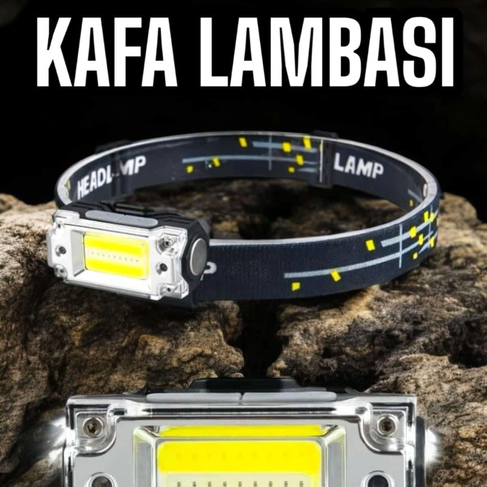 Kafa Lambası Led Fener Pratik Taşınabilir Ayarlanabilir Usb Şarjlı