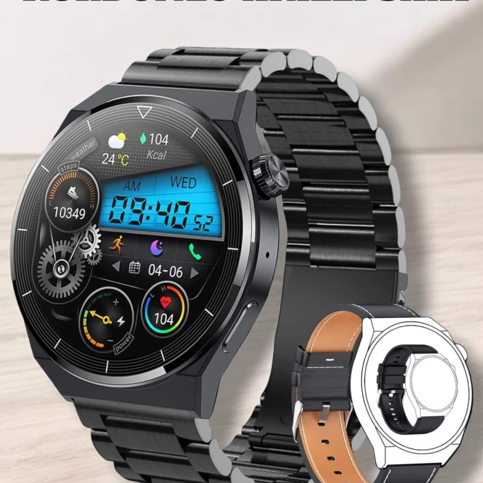 Akıllı Saat Sağlık Ve Fitness Takibi Bluetooth Bağlantılı Dokunmatik Ekran