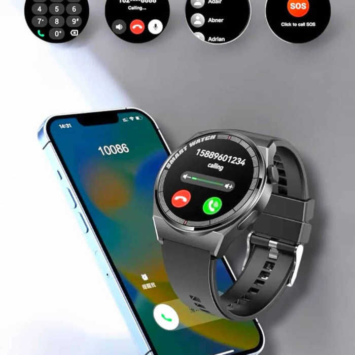 Akıllı Saat Sağlık Ve Fitness Takibi Bluetooth Bağlantılı Dokunmatik Ekran