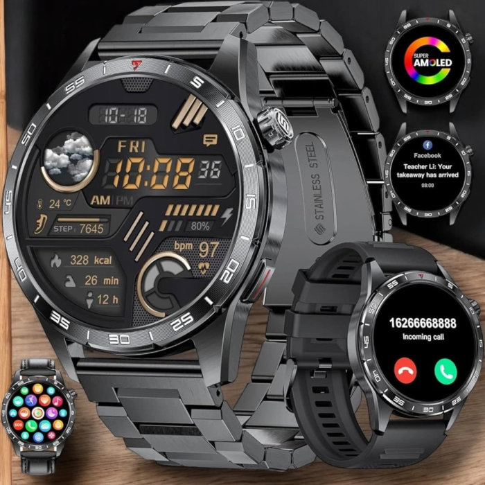 Akıllı Saat Arama Cevaplayan Titreşim Özelliğiyle Bildirim Görebilen