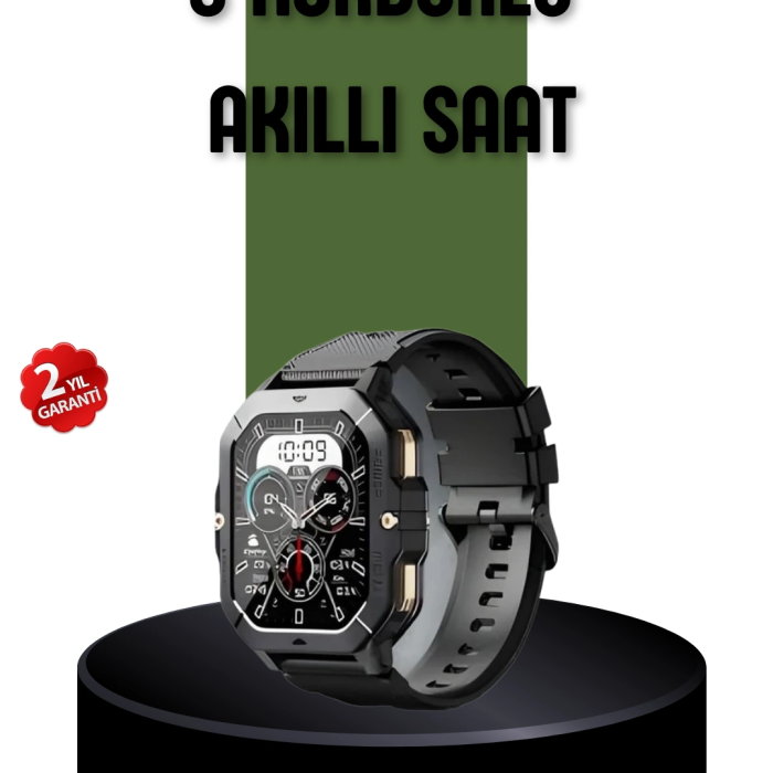 Amoled Ekranlı Akıllı Saat 10 Gün Pil Ömrü