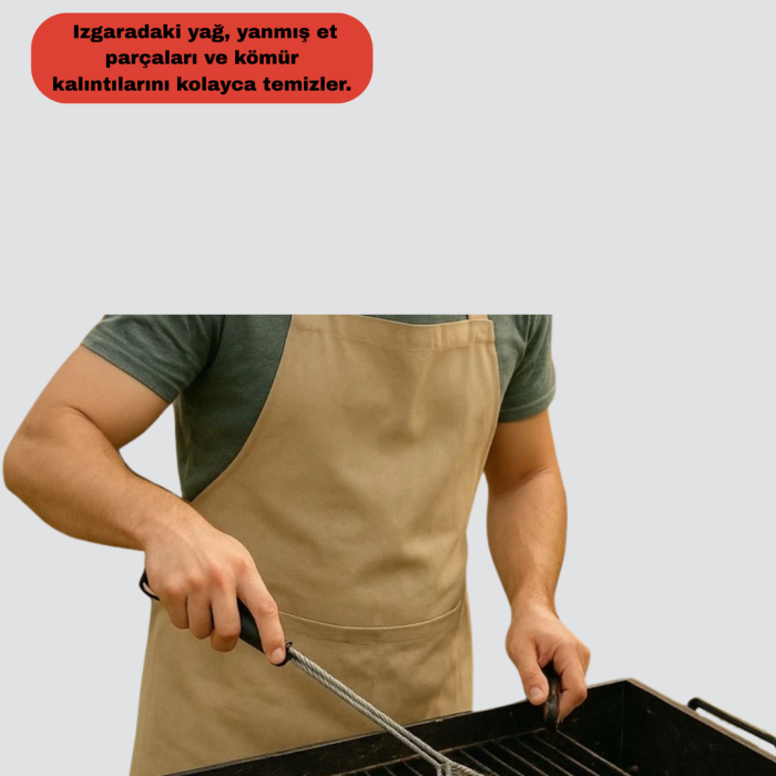 Izgara ve Barbekü Temizleme Fırçası Dayanıklı Tasarım