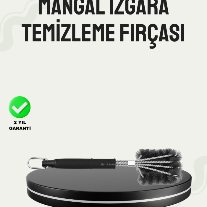 Paslanmaz Çelik Telli Mangal Temizlik Fırçası