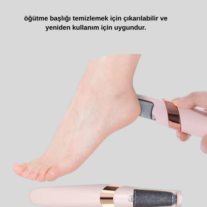 İki Hızlı Elektrikli Ayak Törpüsü Pürüzsüz Topuk Bakımı