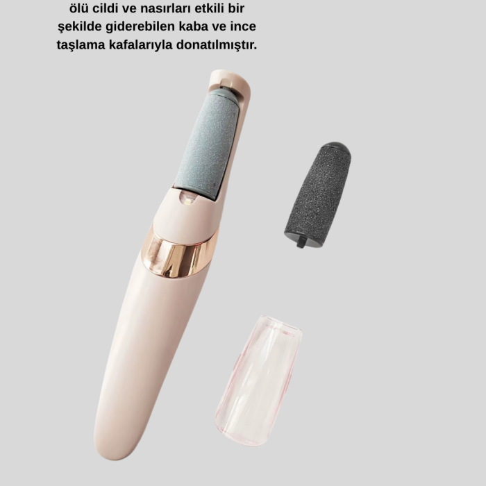 USB Şarjlı Ayak Törpüsü Nasır Temizleyici Elektrikli