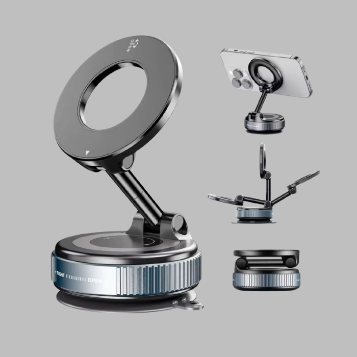 Manyetik Araç Telefon Tutucu 360 Derece Dönebilen Vakumlu Stand