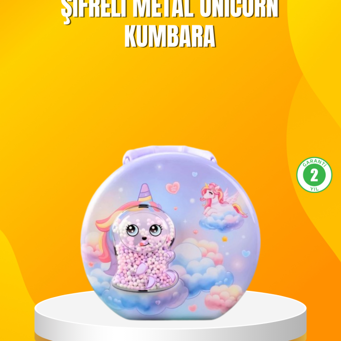 Metal Çocuk Para Kasası Ayarlanabilir Şifreli Kilitli