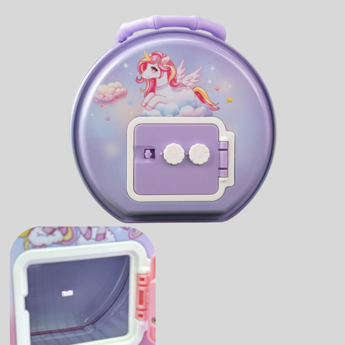 Metal Çocuk Para Kasası Ayarlanabilir Şifreli Kilitli