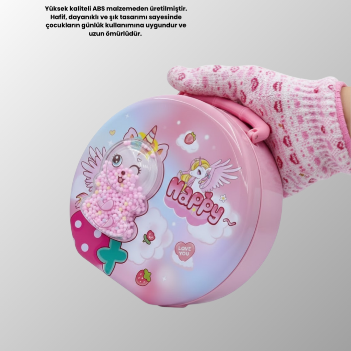 Mini Çocuk Para Kasası Güvenli Kilitli Birikim Kutusu