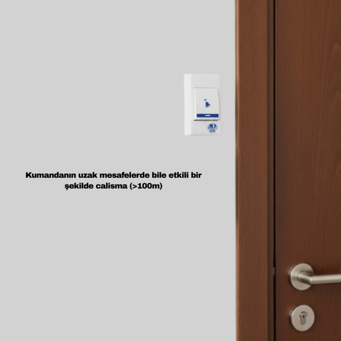 Kolay Kullanımlı Kablosuz Kapı Zili Şık Ve Sade Tasarım