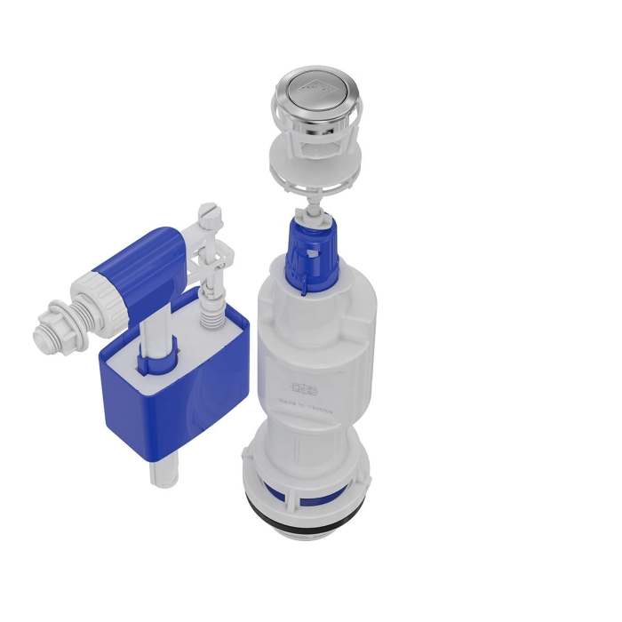 Yandan Girişli Su Tasarruflu Basmalı Klozet Rezervuar İç Takımı