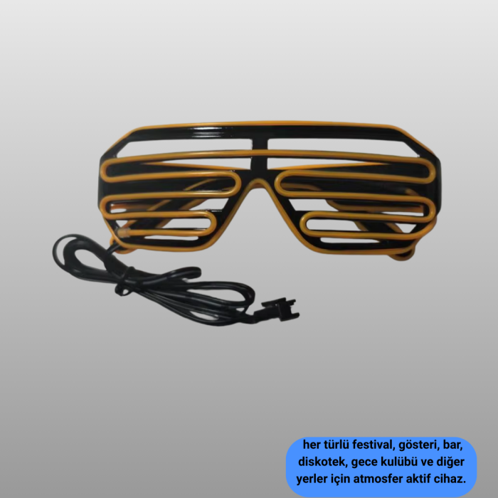 Enerjik Gece Etkinlikleri İçin LED Işıklı Gözlük