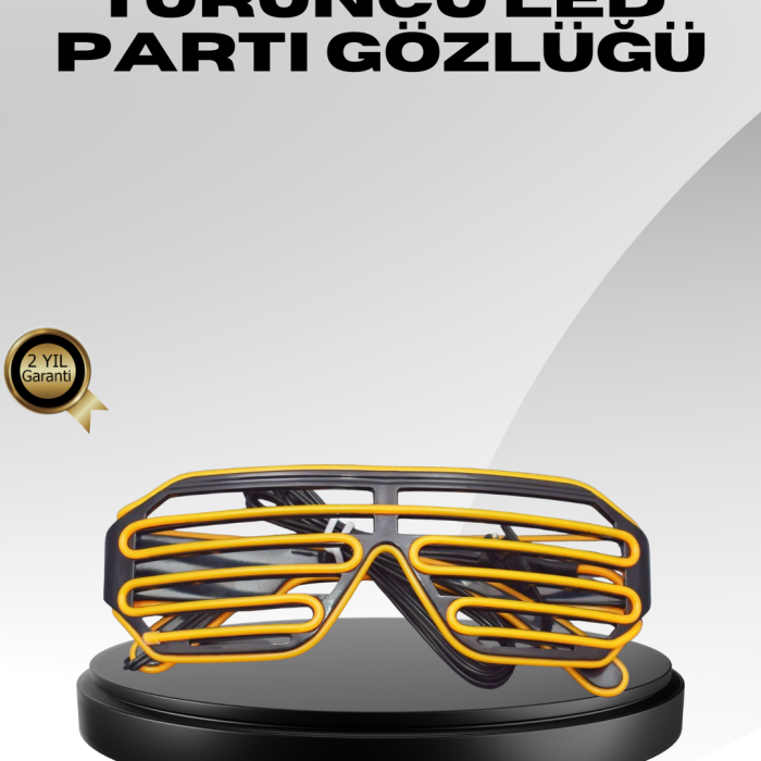 Işıklı Tasarımlı LED Gözlük Eğlence Aksesuarı
