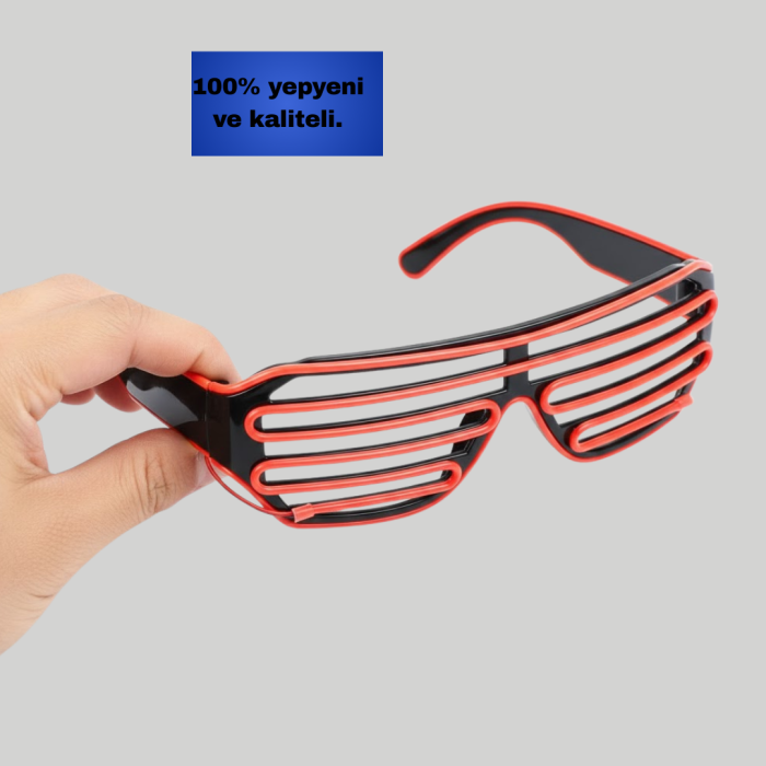 Kutlama ve Etkinliklere Özel LED Işıklı Gözlük