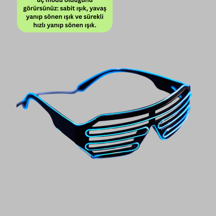 Gece Eğlenceleri İçin LED Işıklı Gözlük
