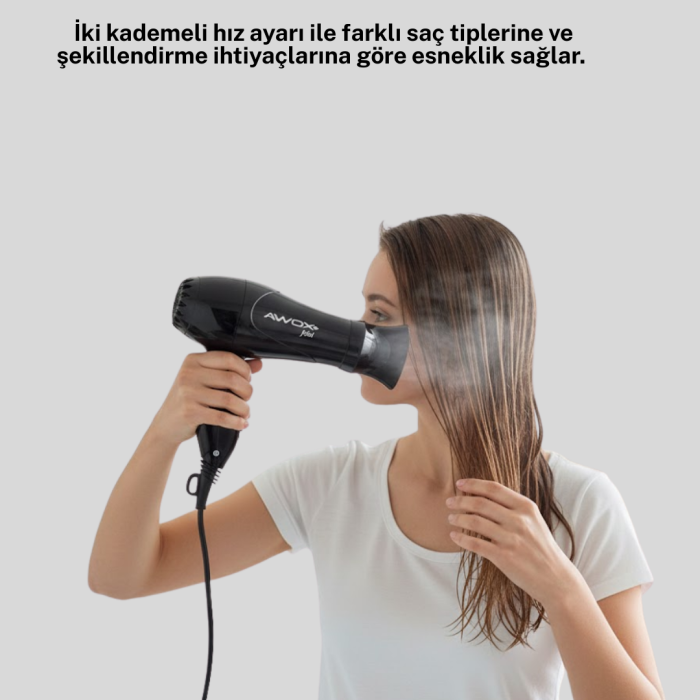 Seyahat Tipi Saç Kurutma Makinesi Katlanabilir Hafif Yapı