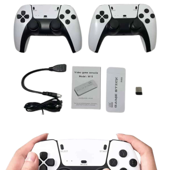 Game Stick 4k Retro Çift Kollu Atari Oyunlari +20000 Oyunlu Konsol Nostalji