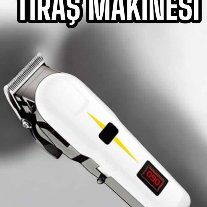 Tıraş Makinesi Profesyonel Saç Ve Sakal Kesme Milim Ayarlı Dijital Göstergeli