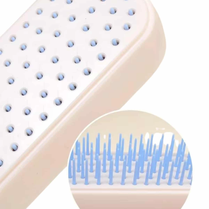 Kendini Temizleyen Tarak Fırça Geri Çekilebilir Evcil Hayvana Uygun Sıkı Dişli