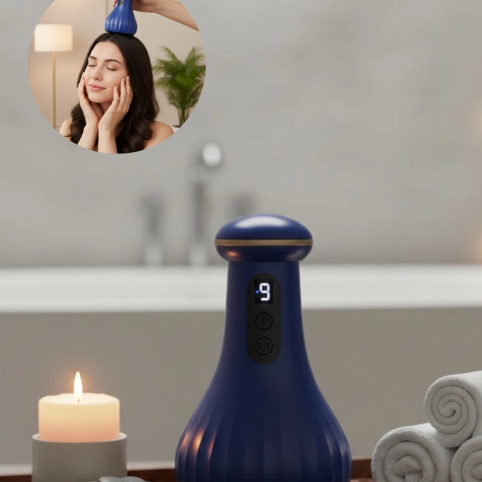 Elektrikli Baş Ve Vücut Masaj Cihazı Çok Kademeli Rahatlatıcı