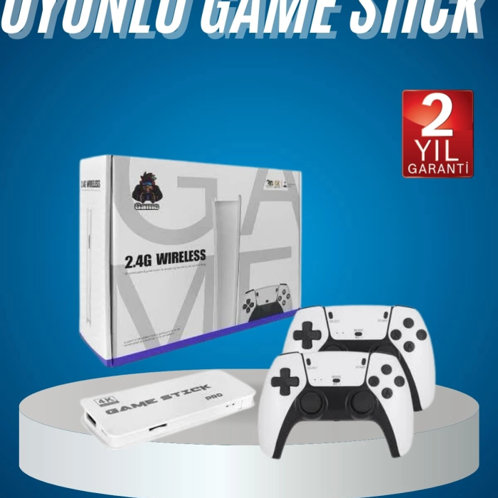 2.4 Ghz Oyun Konsolu Çift Konsol 4k Ultra Hd Game Stick