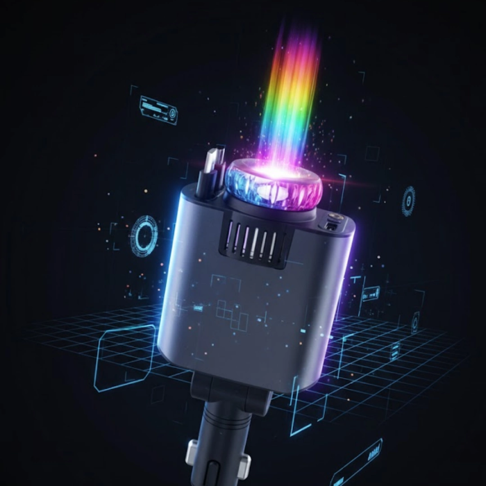 Araç Şarj Aleti Yıldız Tavan Işıklı Hava Nemlendirici Aroma Atı