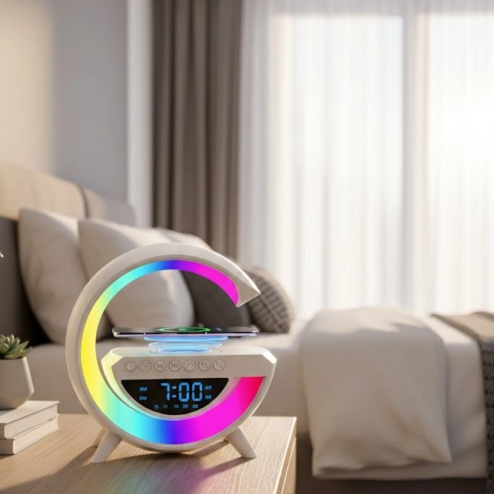 Kablosuz Bluetooth Hoparlör Rgb Aydınlatmalı Çoklu Medya Destekli