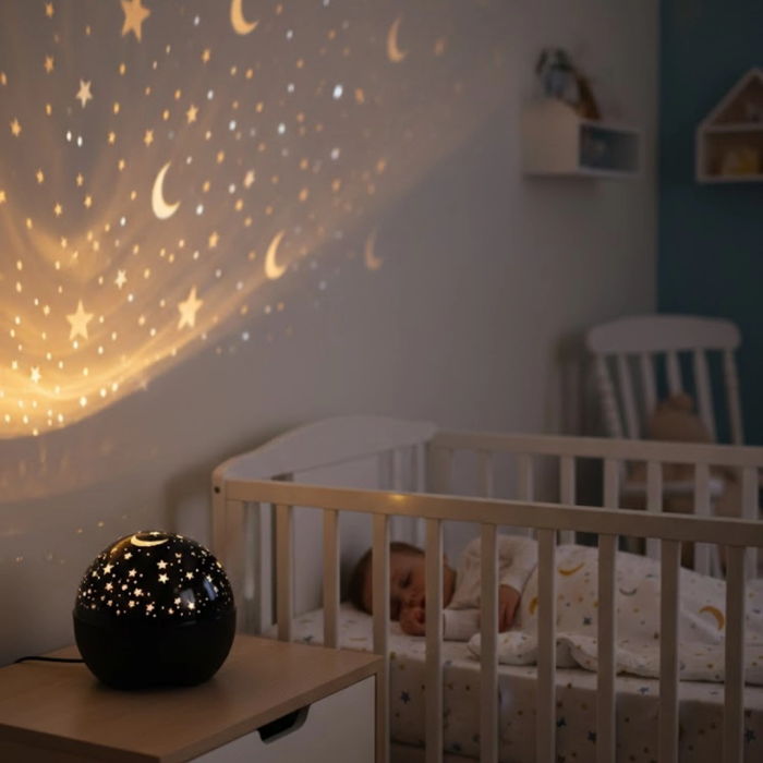 Hoparlörlü Yıldız Projektör Oda Lambası