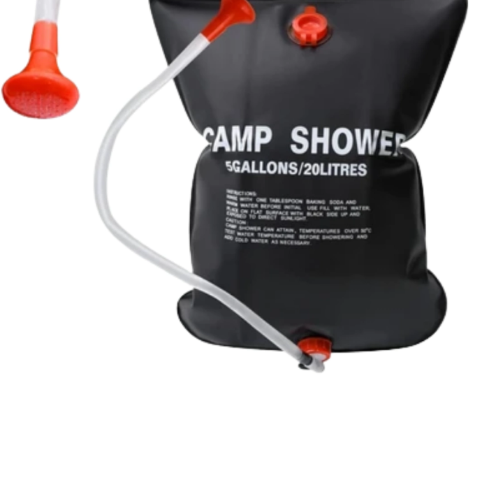 20 Litre Güneş Enerjili Kamp Duşu Pvc Dayanıklı Taşınabilir Duş Torbası