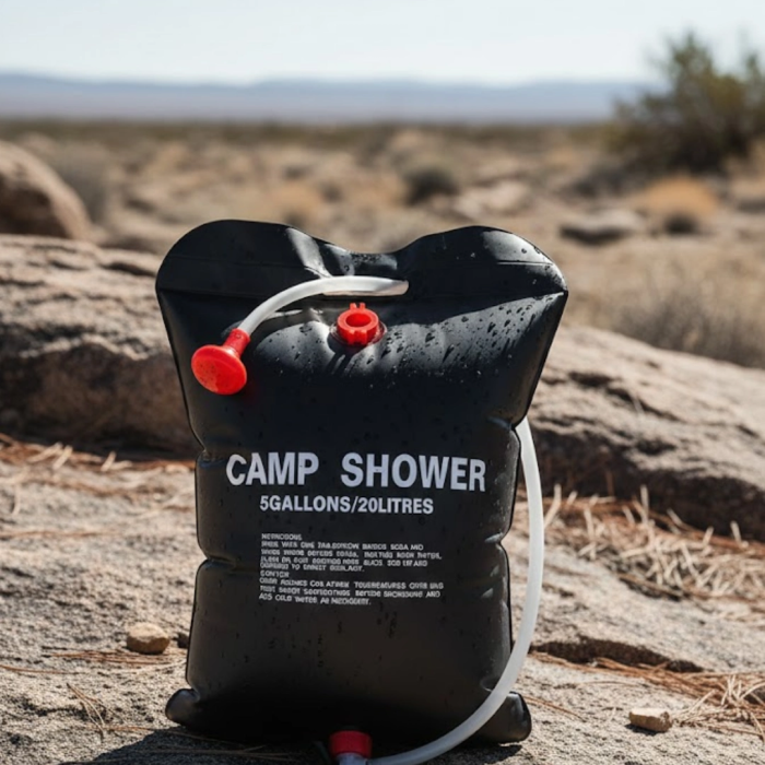 Taşınabilir Kamp Duşu Solar Isıtmalı 20 Litre Su Kapasiteli Hijyen Çözümü