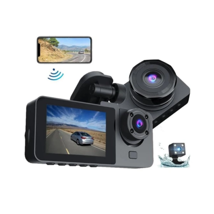 170° Geniş Açı Ön-arka-iç Kamera Seti – Tam Kapsamlı Araç Güvenliği